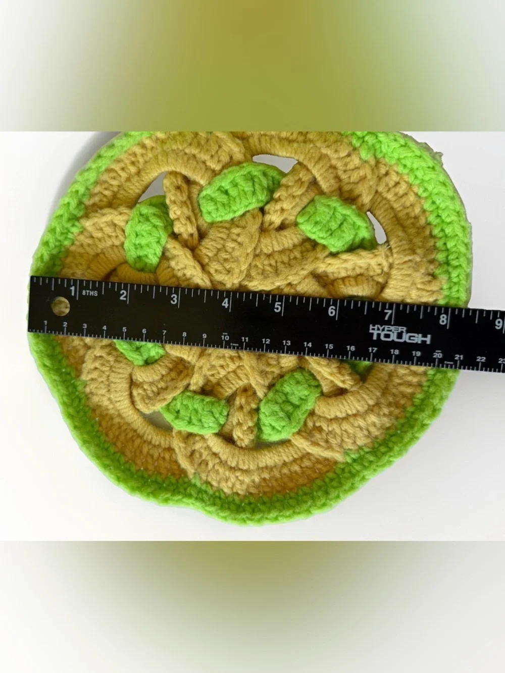Vintage Handmade Crochet Potholder Hot Pad Trivet Lot of 3 Grandmacore Rainbow